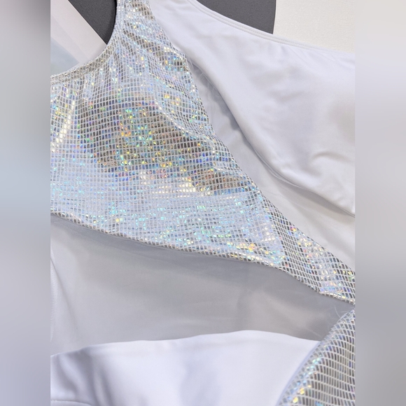 Sparkle Temptation One-Piece - White - Picture 3 of 4